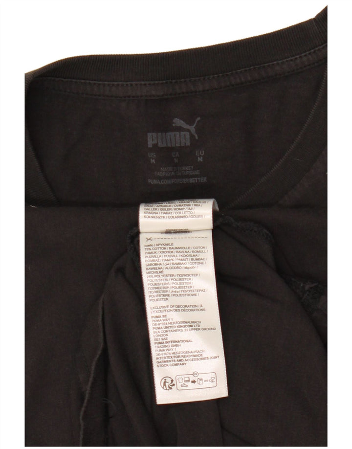 Tricou pentru bărbați PUMA Top Medium Black Bumbac