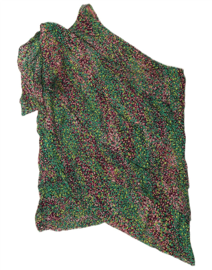 BCBGMAXAZRIA Rochie pentru femei cu un singur umăr UK 14 Medium Multicolor Mătase
