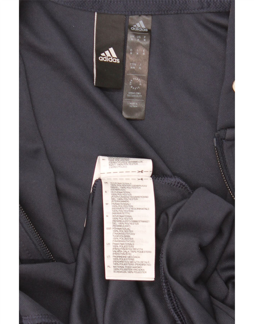 Pulover pentru bărbați ADIDAS Aeroready, cu fermoar, poliester, albastru, mediu