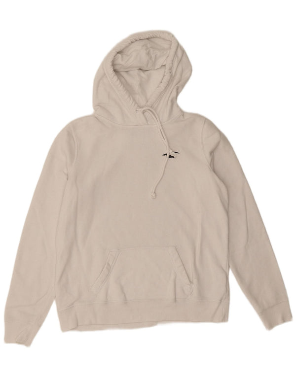 Pulover Hollister pentru damă, cu grafică, UK 14, bumbac alb mediu