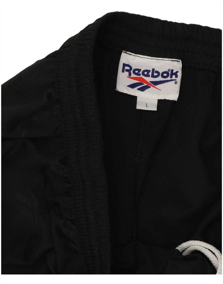 Pantaloni scurți sport Reebok pentru bărbați, mari, negru, poliester