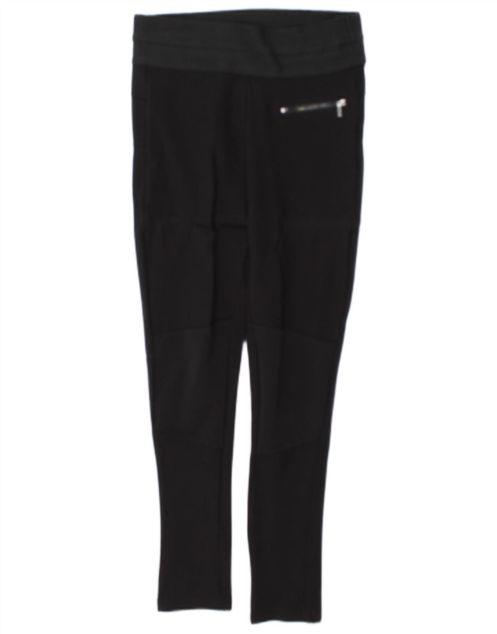 Leggings pentru femei Zara UK 10 Mici, negru, cu dungi