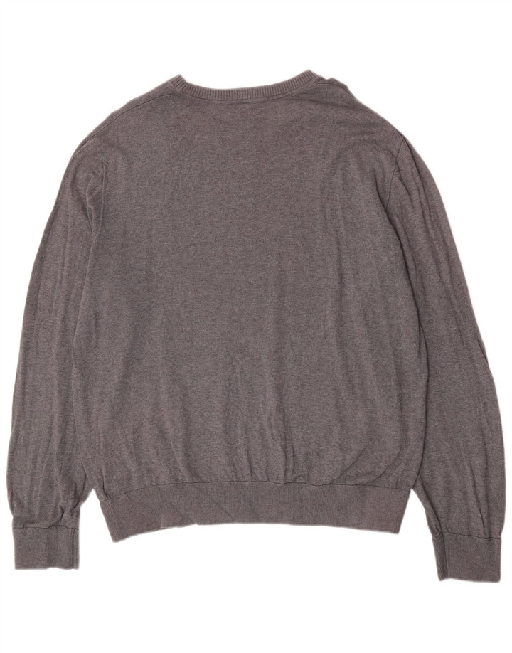 Pulover Gap pentru bărbați, cu gât crew, XL, bumbac gri