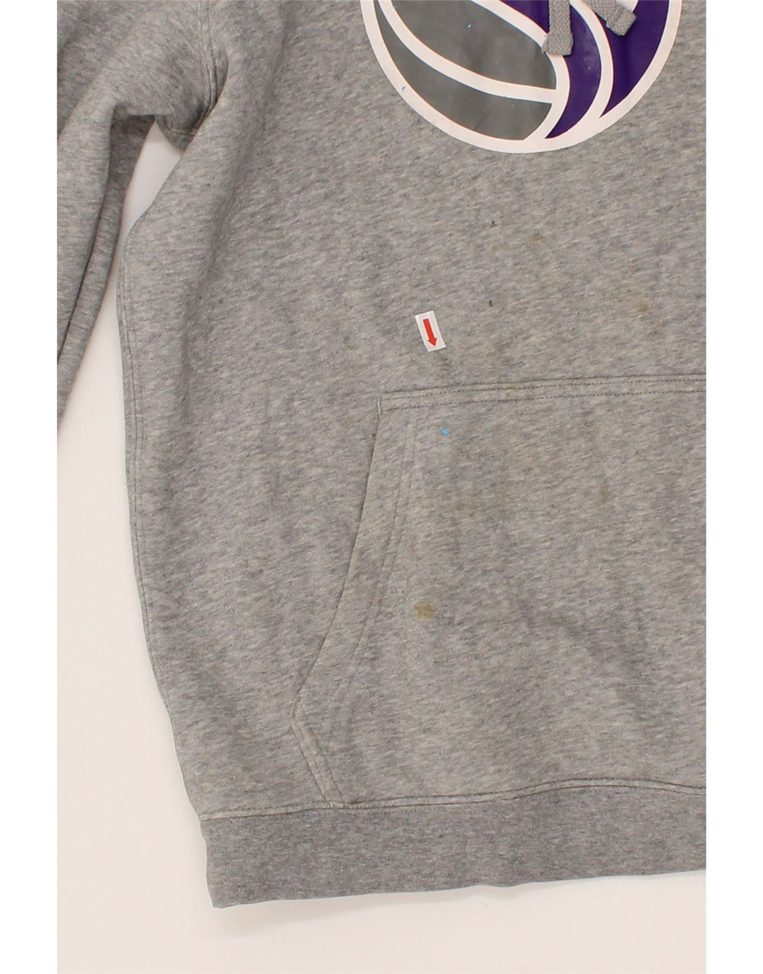 NIKE Mens NBA Graphic Hoodie Jumper Small Grey Cotton Vintage Nike and Second-Hand Nike from Messina Hembry 