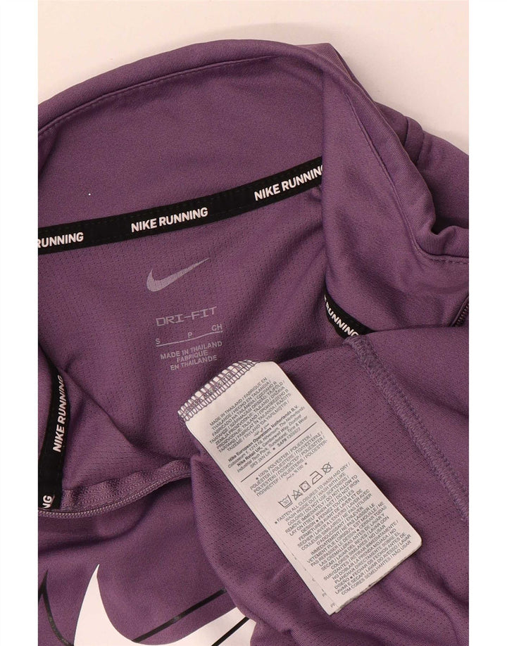 Top de trening Nike Dri Fit Graphic Pulover pentru femei UK 10 Small Violet