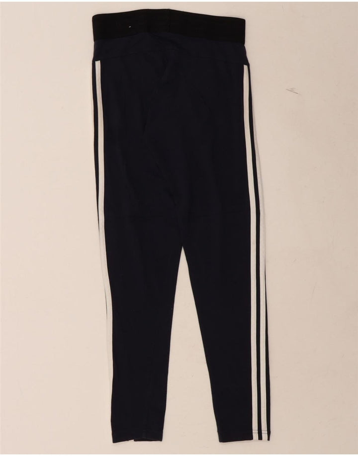ADIDAS Womens Leggings UK 8 Small Navy Blue Vintage Adidas and Second-Hand Adidas from Messina Hembry 