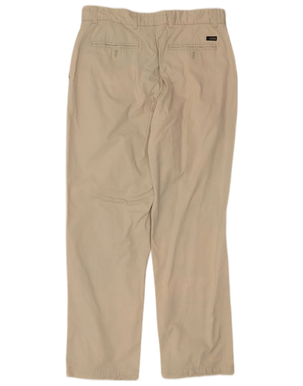 Pantaloni chino drepți pentru bărbați Zara EU 42 Mari L32 L30 Bej
