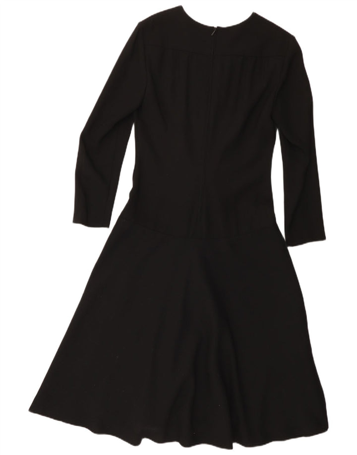 Rochie A-Line cu mânecă lungă pentru femei Yvette EU 40 Acetat mediu negru