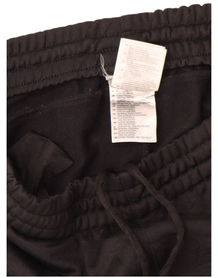 Pantaloni de trening Adidas pentru bărbați, negru mediu, poliester bloc de culoare