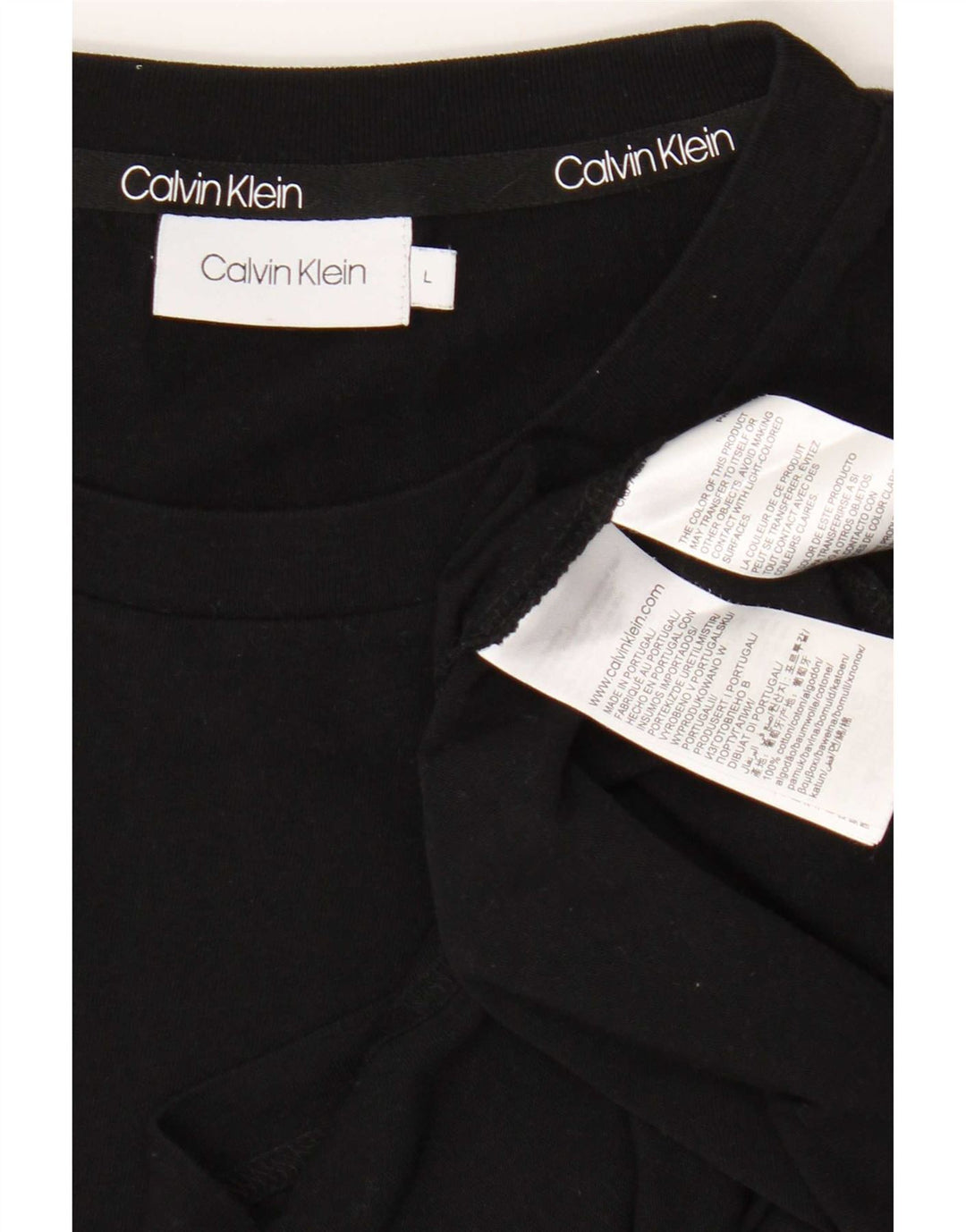 Tricou Calvin Klein pentru bărbați Top mare din bumbac negru