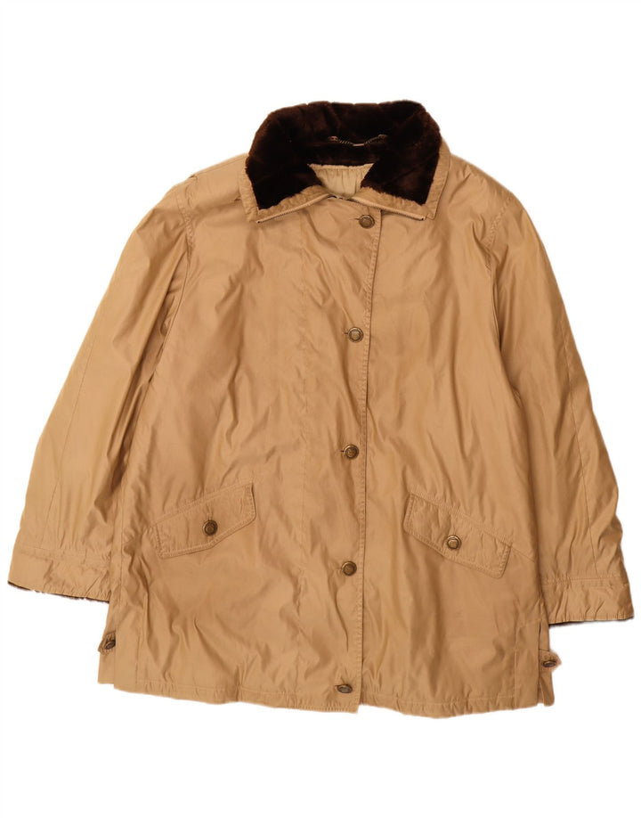 Palton de vânt supradimensionat pentru femei Delmod UK 18 XL poliester bej