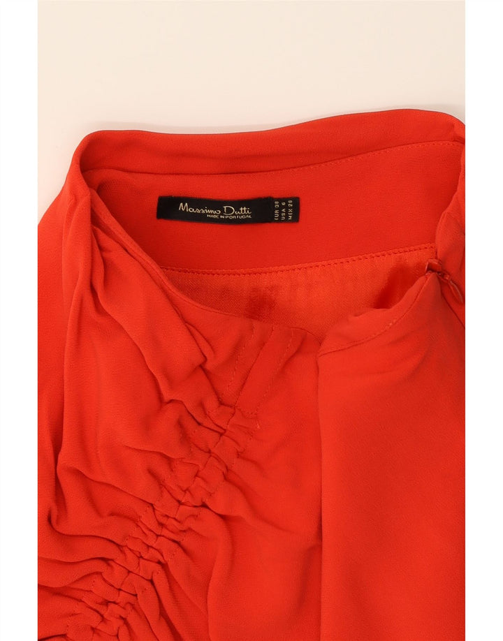 MASSIMO DUTTI Womens Flared Skirt EU 38 Small W28  Red Vintage Massimo Dutti and Second-Hand Massimo Dutti from Messina Hembry 