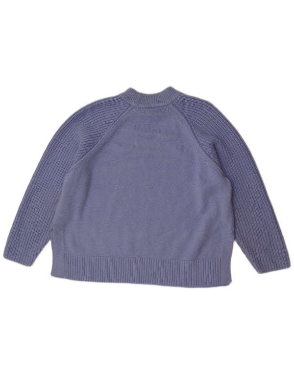 Pulover pentru femei Marks & Spencer loose fit cu decolteu tripu, UK 18 XL Albastru