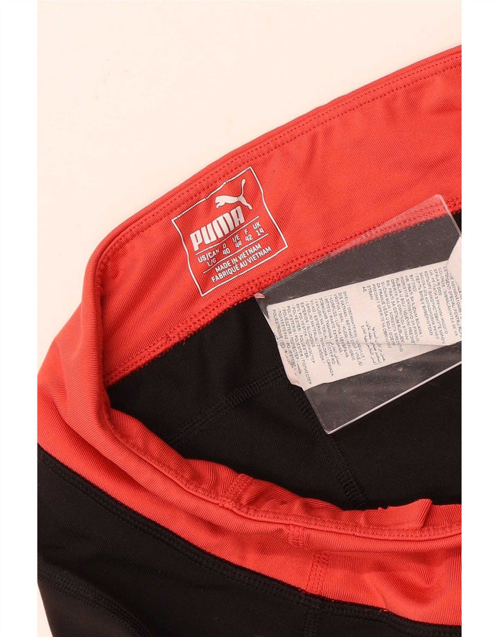 Leggings Capri Puma pentru femei UK 14 Medium Black Colorblock Poliester
