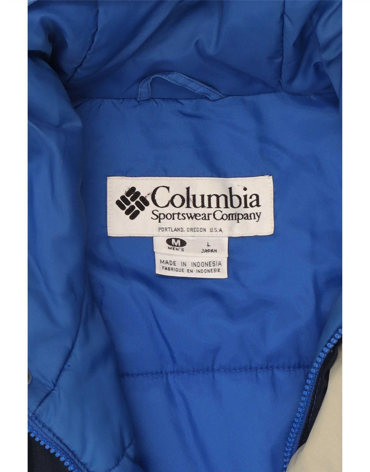 Jachetă de schi Columbia pentru bărbați cu glugă UK 38 Medium Blue Colorblock