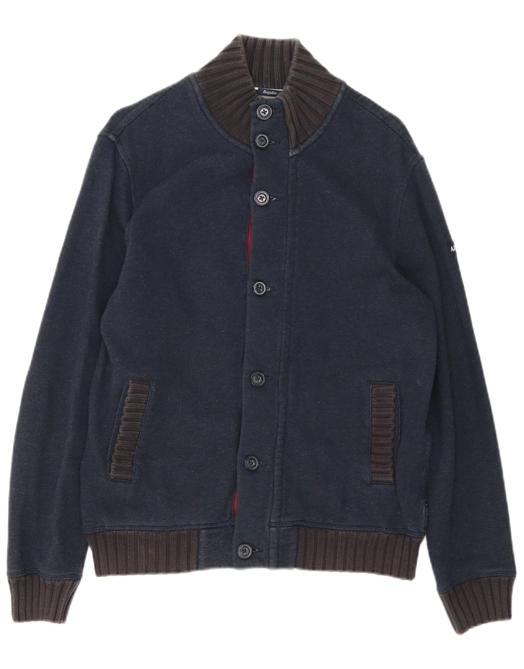 Pulover cardigan pentru bărbați Armani Jeans, mare, albastru, bumbac