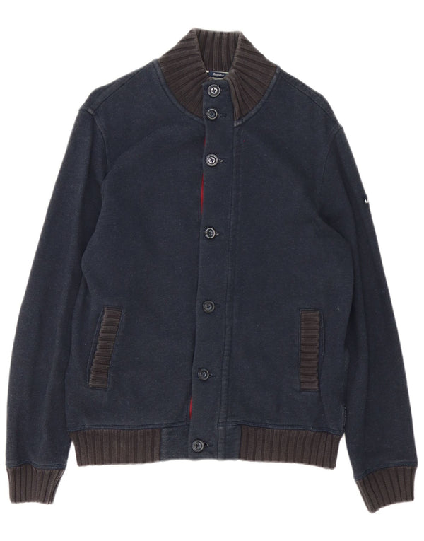 Pulover cardigan pentru bărbați Armani Jeans, mare, albastru, bumbac