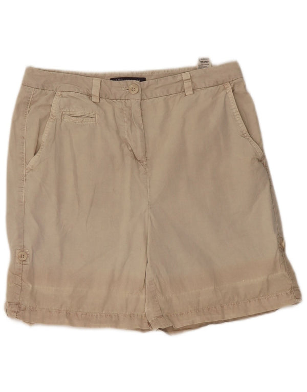 Pantaloni scurti chino pentru femei Marks & Spencer UK 10 Small W28 Beige Bumbac