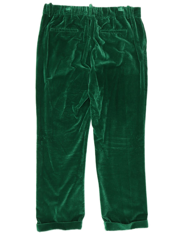 Pantaloni Capri din catifea Zara XL W32 L23 Verde