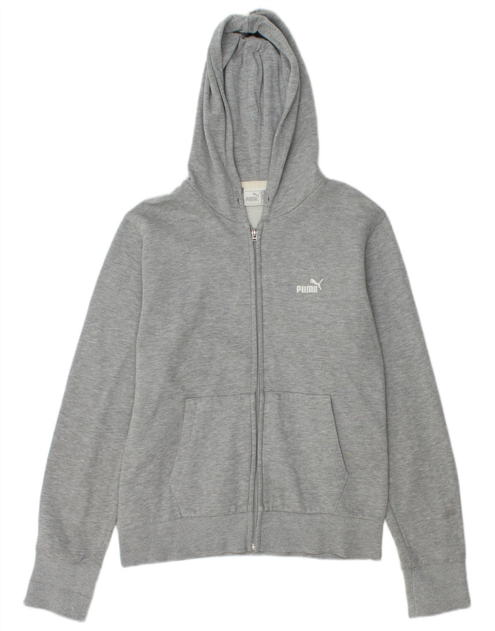 Pulover Puma pentru femei, cu fermoar, UK 14, gri mediu pete