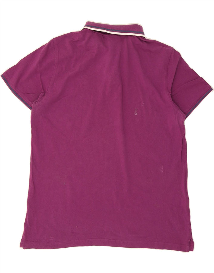 LOTTO Mens Polo Shirt Large Purple Cotton Vintage Lotto and Second-Hand Lotto from Messina Hembry 