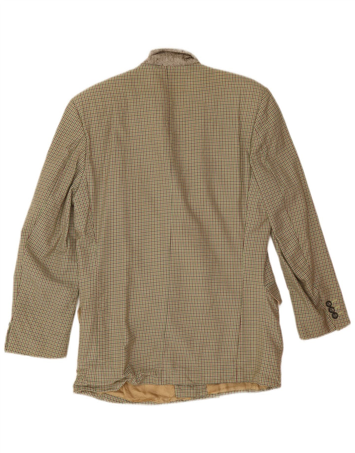 Jachetă Blazer pentru bărbați Pierre Laffitte UK 38 Medium Green Houndstooth
