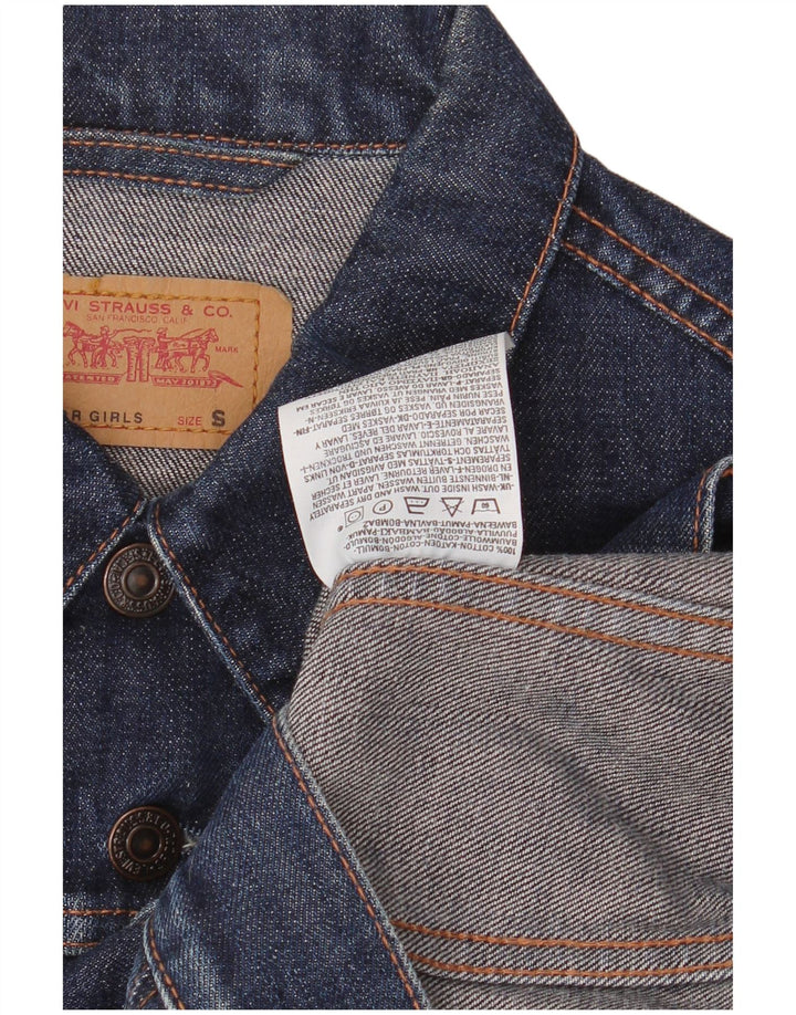 Jachetă de blugi pentru fete LEVI'S 9-10 ani Bumbac bleumarin mic