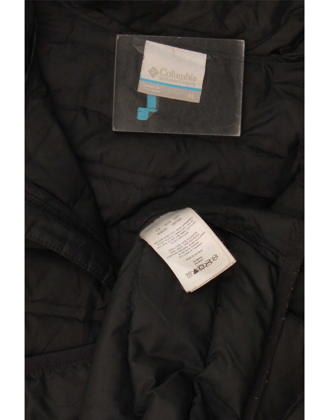 Gilet căptușit pentru bărbați Columbia UK 42 XL Poliester negru