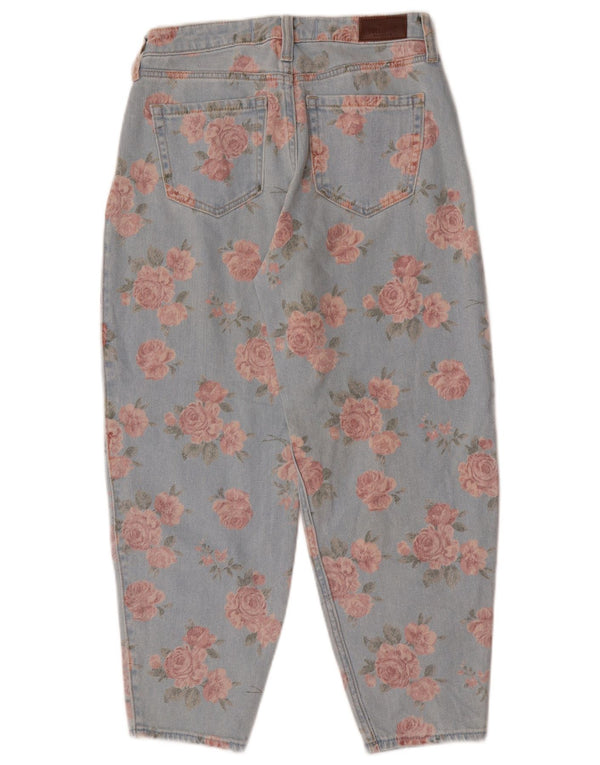 Blugi Hollister pentru femei Balloon cu talie înaltă US 1 XS L25 L26 Albastru Floral