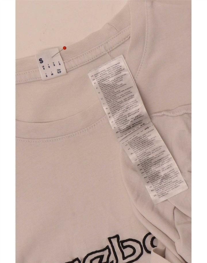 Tricou grafic Reebok pentru bărbați Top mic, alb, bumbac