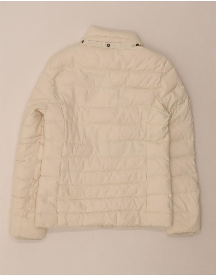 TOMMY HILFIGER Womens Padded Jacket UK 10 Small White Polyester Vintage Tommy Hilfiger and Second-Hand Tommy Hilfiger from Messina Hembry 