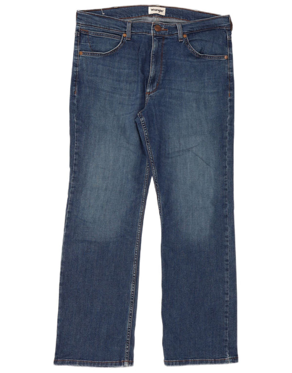 Blugi pentru bărbați Bootcut Wrangler W34 L30 Bumbac albastru