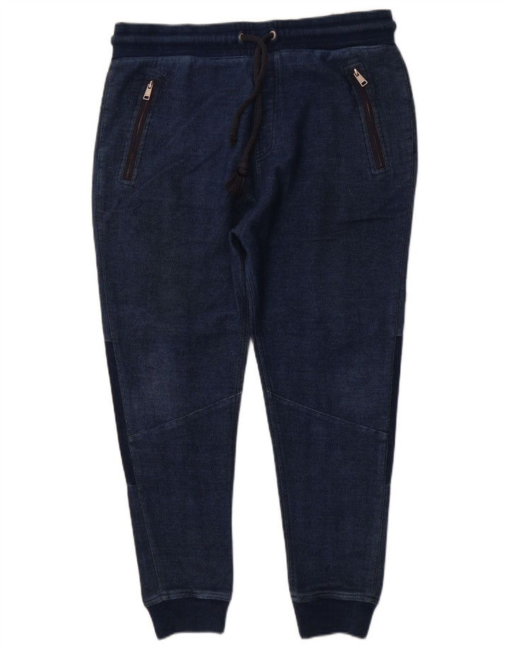 Pantaloni de jogging ZARA pentru bărbați, XL, bumbac, albastru