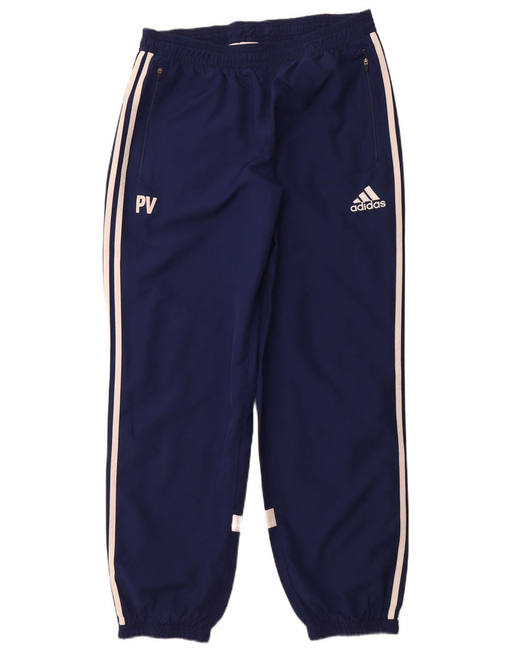 Pantaloni de trening cu grafică Adidas pentru bărbați Pantaloni de jogging mari, bleumarin, poliester