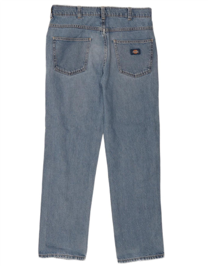 DICKIES Blugi drepti pentru femei W28 L30 Bumbac albastru