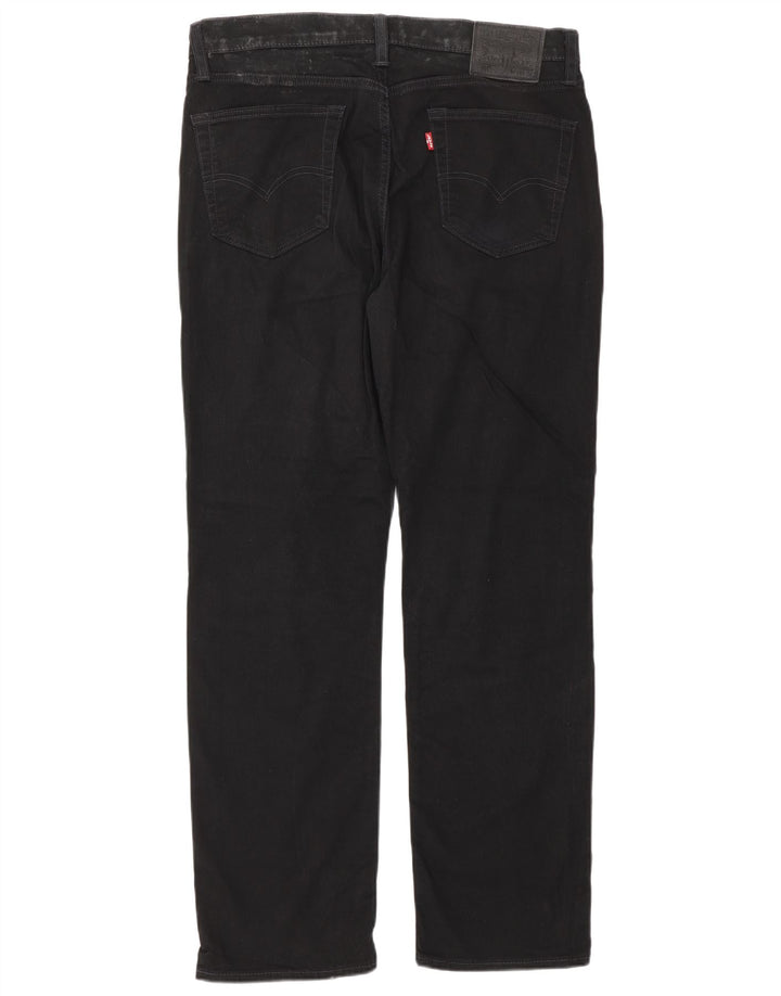 Blugi drepti pentru bărbați Levi's 514 W34 L32 bumbac negru