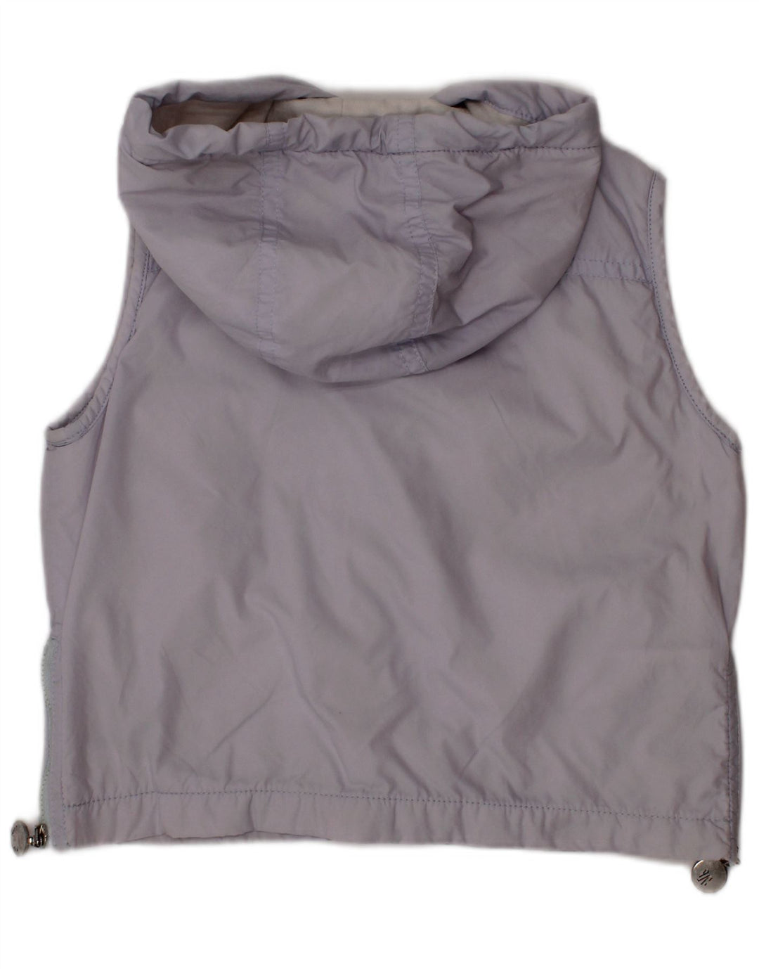 Gilet cu glugă Moncler pentru băieți 2-3 ani, albastru din poliamidă