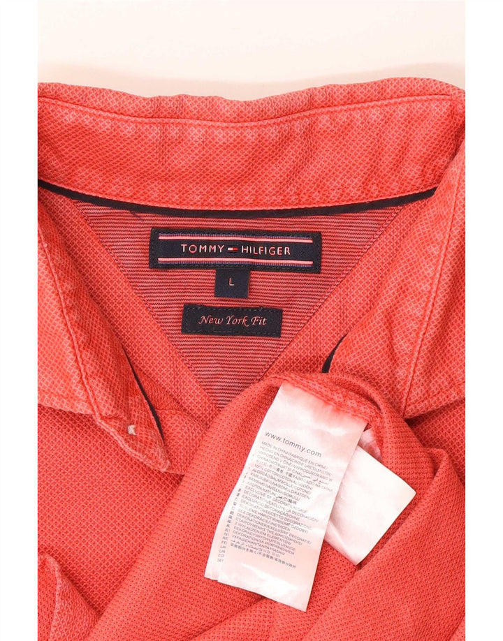Cămașă Tommy Hilfiger pentru bărbați, mare, roșu, bumbac