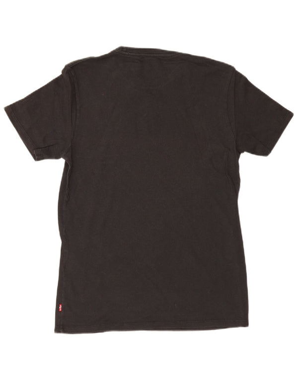 Tricou grafic Levi's pentru bărbați Top mic, negru, bumbac