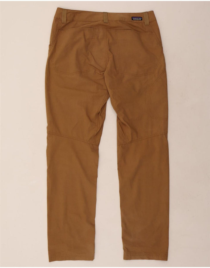 PATAGONIA Pantaloni Drepți Casual Bărbați L34 L33 Bumbac Bej