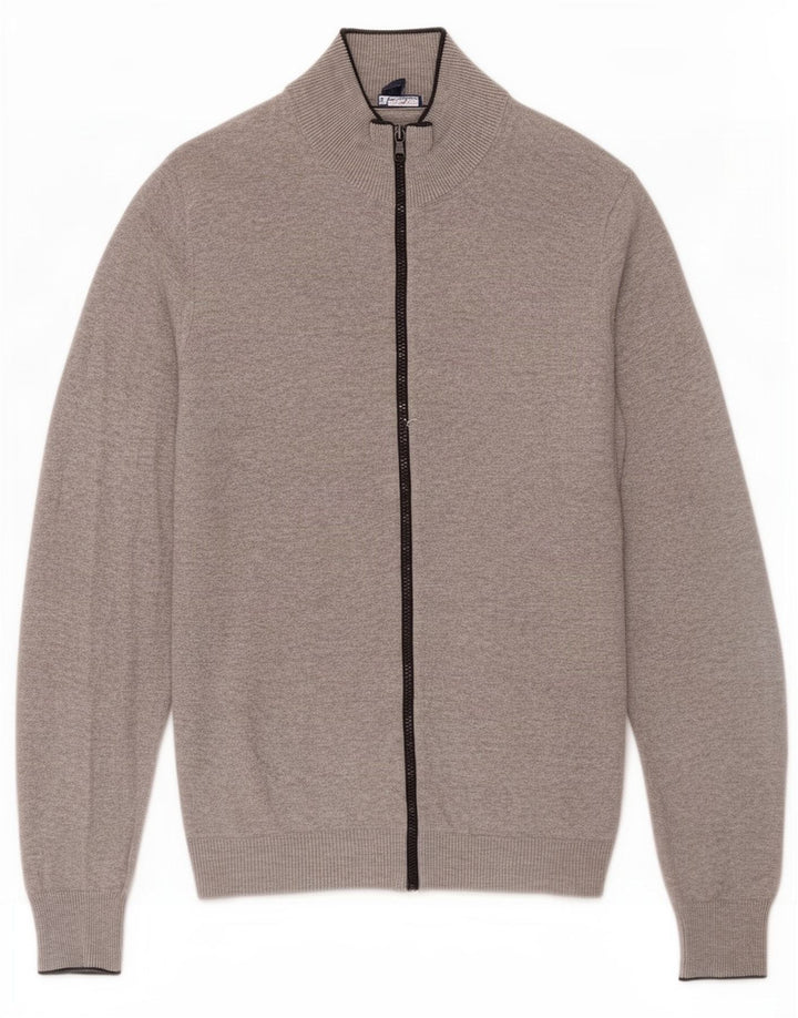 Pulover cardigan pentru bărbați Gap, bumbac, gri mediu