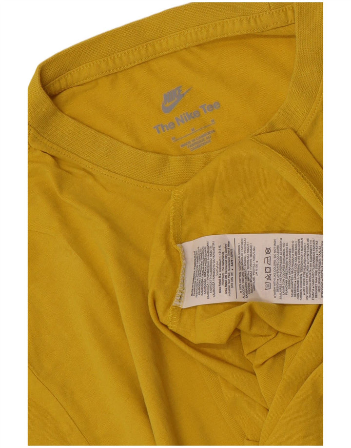 Tricou pentru bărbați Nike Top din bumbac galben mediu