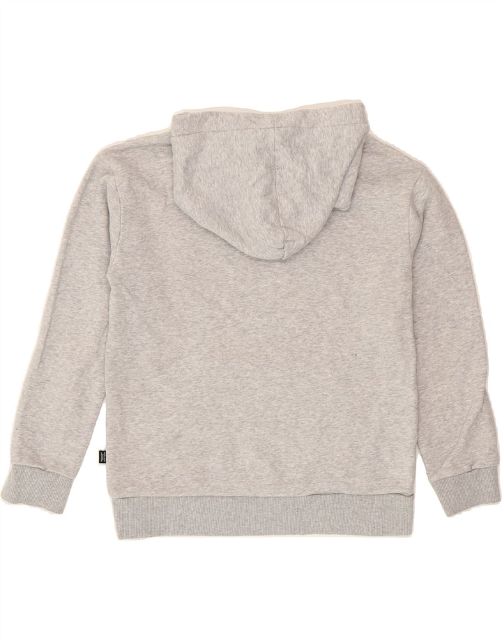 PUMA Boys Graphic Hoodie Jumper 10-11 Years Medium Grey Vintage Puma and Second-Hand Puma from Messina Hembry 