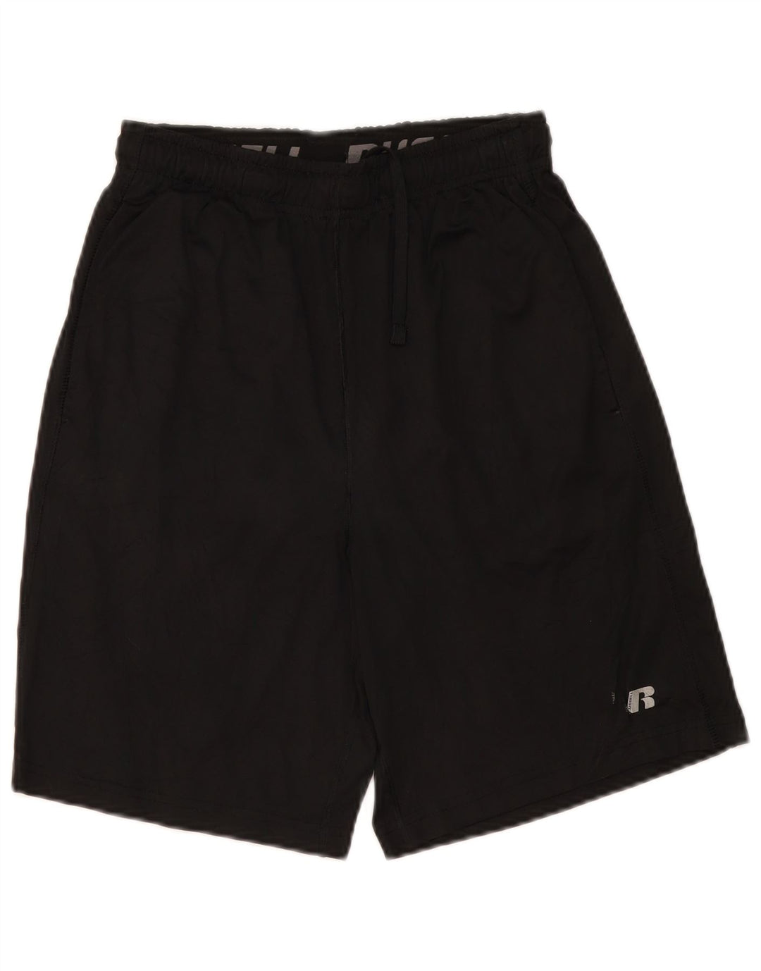 RUSSELL ATHLETIC Pantaloni scurți sport Dri-Power pentru bărbați, poliester negru mic