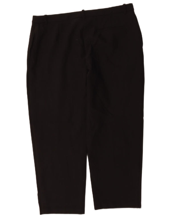 Pantaloni chino conici pentru femei Marks & Spencer UK 20 2XL W40 L28 Negru