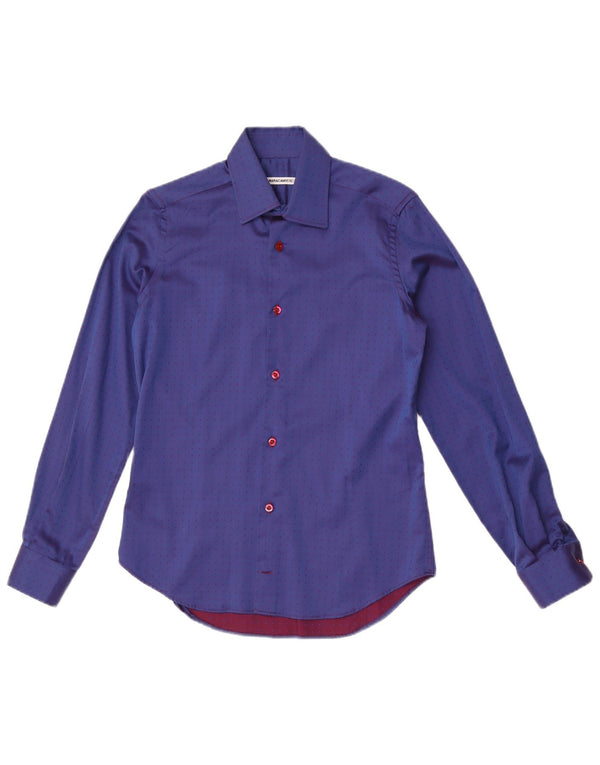 Cămașă pentru bărbați Naracamicie XS Blue Spotted Bumbac