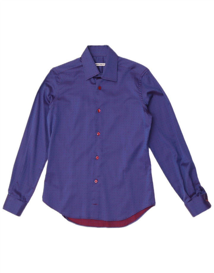 Cămașă pentru bărbați Naracamicie XS Blue Spotted Bumbac