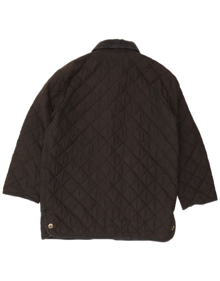 Jachetă matlasată vintage pentru femei IT 48 XL bumbac negru