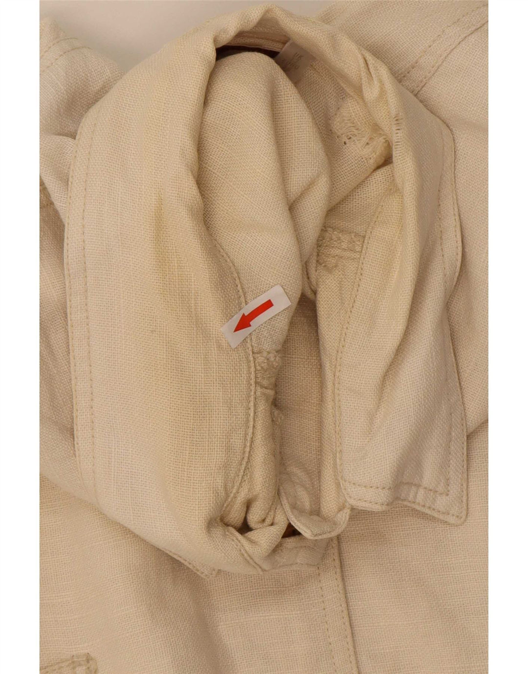 Jachetă utilitare supradimensionată pentru femei Smith & Brooks UK 12 Medium Beige Ramie