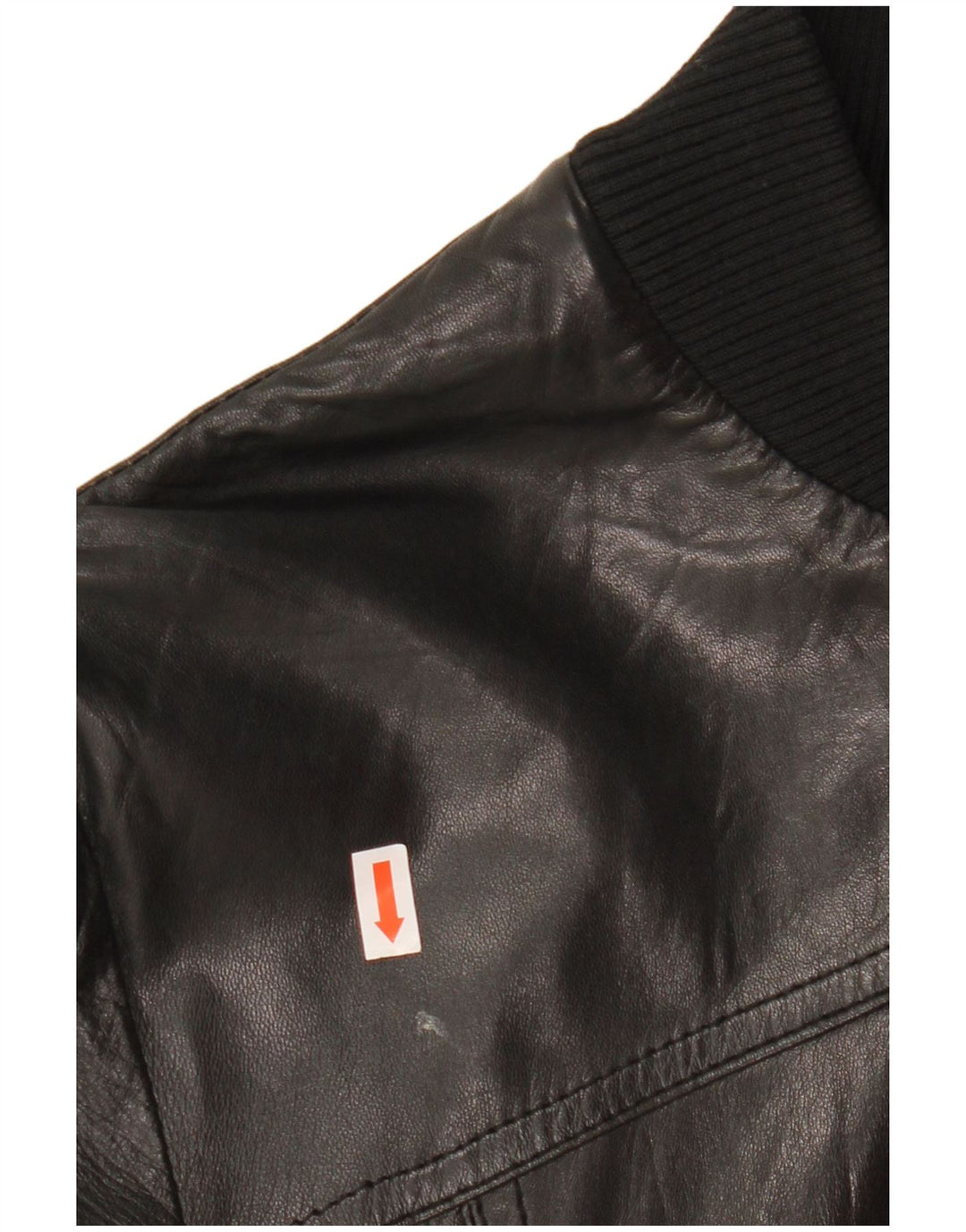 Jachetă de piele CINTI Crop Bomber pentru femei IT 46, mare, neagră